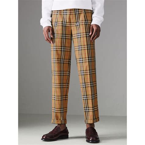 burberry checked pants|Burberry pants vintage.